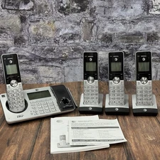 AT&T TL96456 Digital Four Handset Cordless Phone 4 Handsets Answering System