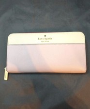 Cartera Continental Kate Spade New York Madison Lila Moonlight Crema 8"X4"