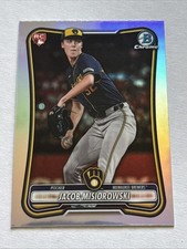 2026 Bowman Chrome JACOB MISIOROWSKI RC red logo buyback SP #35 Brewers! 