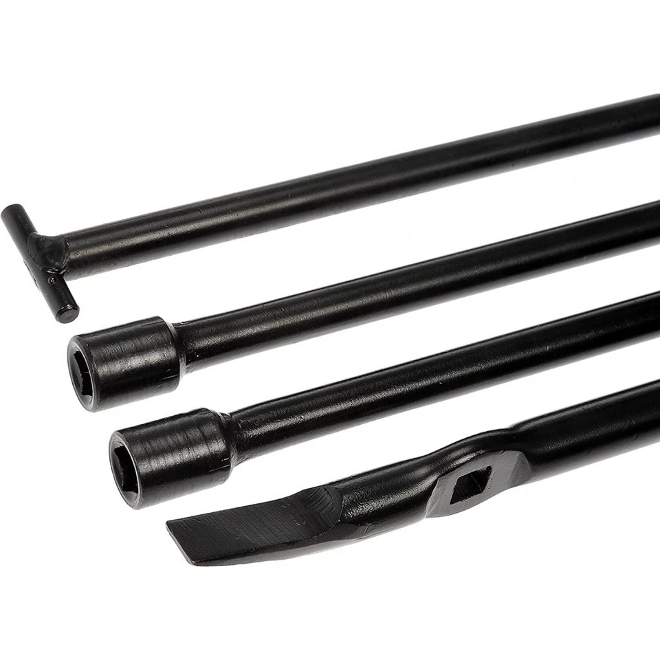 For Infiniti QX60 2014-2020 Spare Tire And Jack Tool Kit | 4 Pieces Steel Black - Image 3 of 4