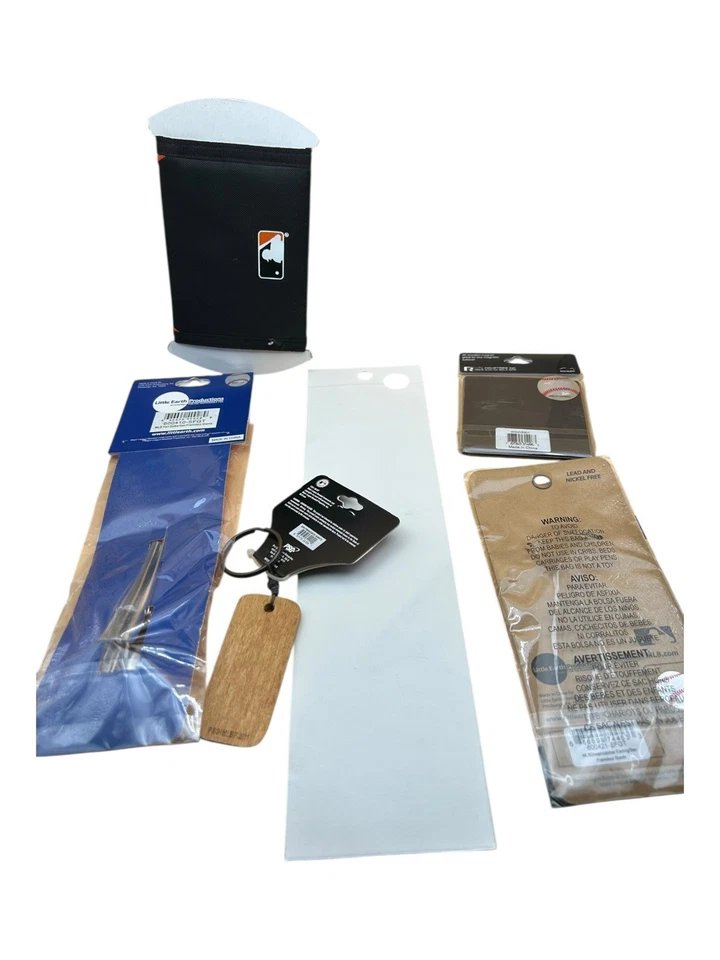 SF Giants Fan Lot Wallet.Key Chain.Bumper Sticker. Hair Spike.Magnet. Earrings - Image 2 of 3