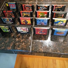 Lot of 16 Sega Genesis Games: Sol Deace, Thun...