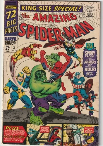 Amazing Spider-Man Annual #3, 1966, FN