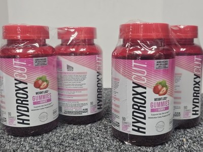 4 X Hydroxycut Weight Loss + Women Supplement 90ct Gummies Strawberry 4/7/27