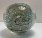 Vintage BK Paperweight Lead Crystal Grey/Blue Core Controlled Bubble. 24% PbO — photo 4