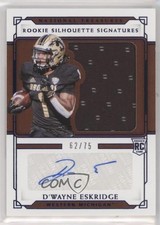 2021 Panini National Treasures Collegiate Blue 62/75 D'Wayne Eskridge Auto 0c3