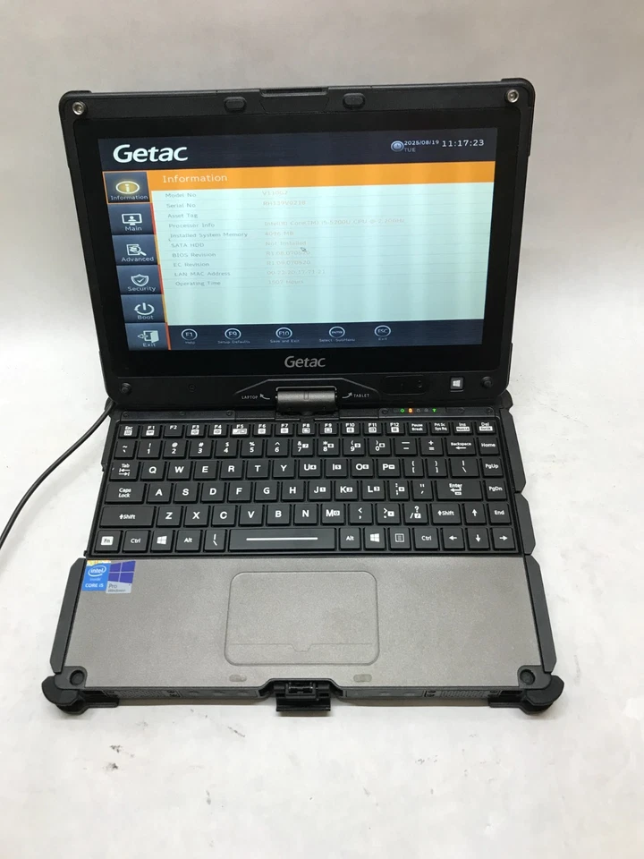 Getac V110 G2 11" Intel Core i5 4GB RAM NO HDD/OS NO HDD CADDY Boots to BIOS -DW - Image 3 of 4