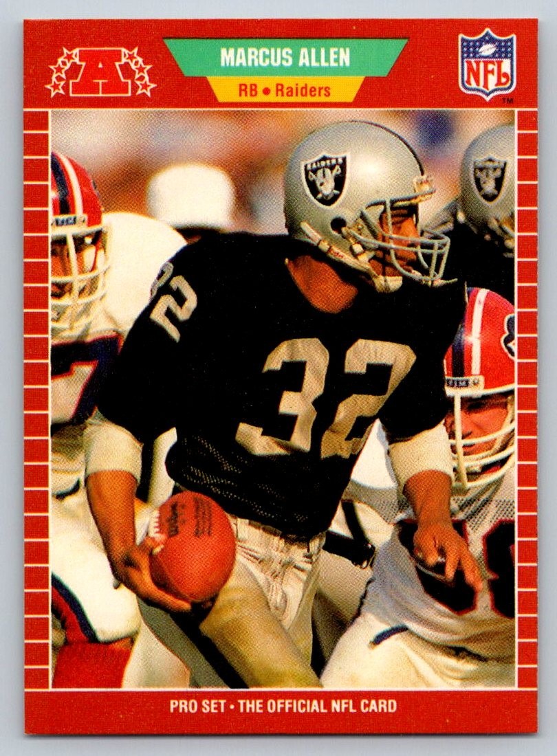 1989 Pro Set - Marcus Allen #182 Oakland Raiders