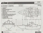 G. I. Joe 2005 Moray Hydrofoil - Blueprints - Free Shipping