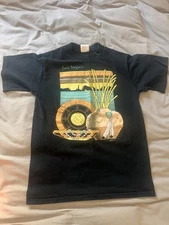 Vintage Las Vegas Graphic T-Shirt Black Short Sleeve Casual Wear
