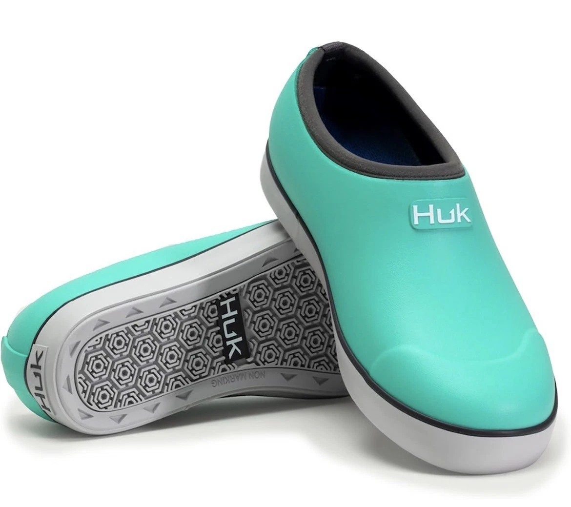 Huk Women's Rogue Wave Clog Deck Water Angler Fishing Shoe Boots-Size 5-Bermuda