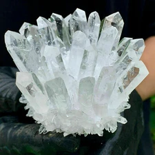 New Find white Phantom clear Quartz Crystal Cluster Mineral Specimen Healing 1pc