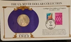 1923 Peace Silver Dollar US Postal Commemorative Stamp Set Rare 5/33 Stamp, BU!