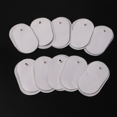 10Pcs Silicone Gel Tens Units Electrode Replacement Massager Pads