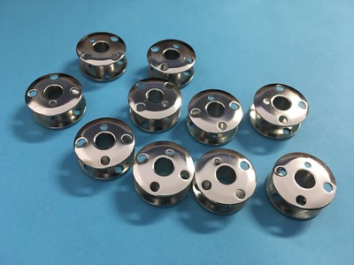 10 Nähmaschinen Spulen für Singer Nähmaschinen Metall Gewölbt
