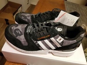Bape X Undefeated X Adidas Zx 8000 Black White Camo Fy52 Size 10 Ebay