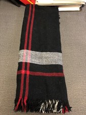 Lot 7 Winter Scarves Wool Acrylic Tartan Plaid Solid