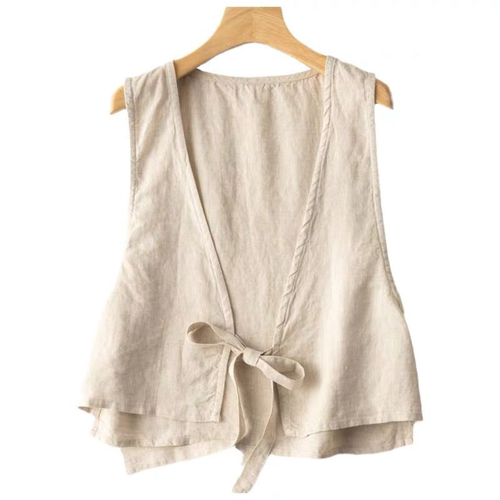 Women Vest Waistcoat Cardigan Retro Sleeveless Casual Jacket Coat Gilet - Imagen 2 de 13