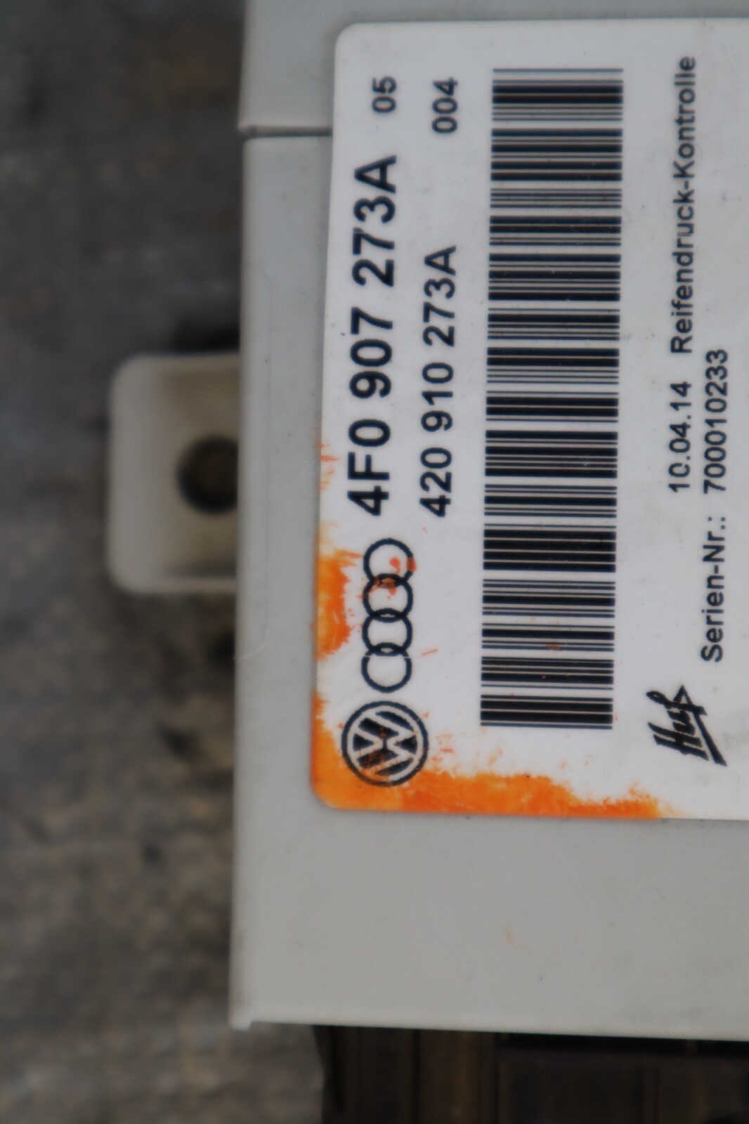 2014 AUDI R8 V8 QUATTRO AWD 4.2L OEM TIRE PRESSURE MONITOR MODULE UNIT #1339