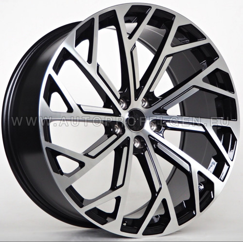 Neu Audi A8 S8 Style 18 Zoll Felgen 8j 5x112 Alufelgen Räder x4 Schwarz Poliert