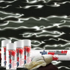 MYDIPKIT Hydro Dipping Water Transfer Print KIT LL-1307 Black Flames