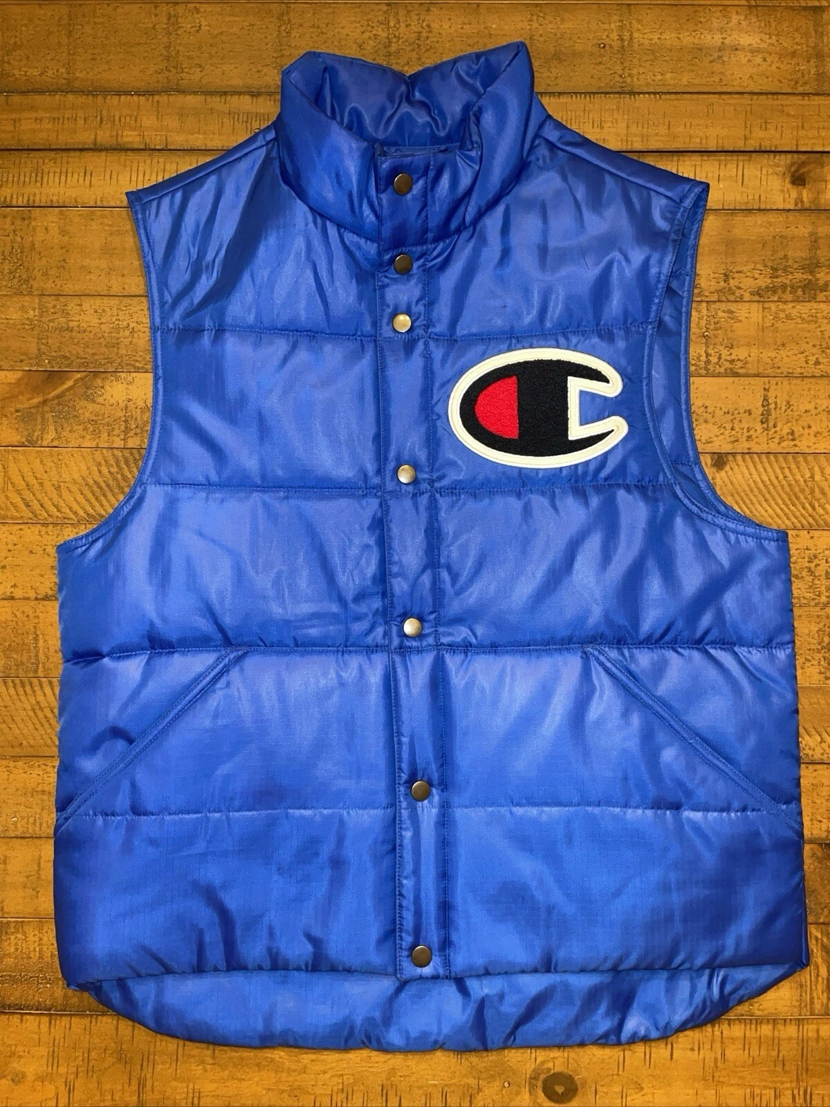 Gilet bouffant SS17 Supreme x Champion royal / bleu taille M Medium