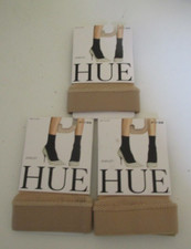Three Pair Hue Sporty Fishnet Anklet socks Cream One Size Fits most