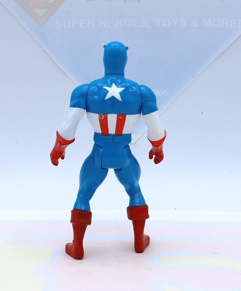 Figura de acción original de colección Secret Wars Capitán América Mattel 1984 ~ tarjeta orgánica Foto 3 de 4