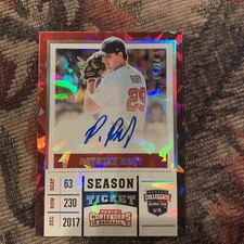 2017 Panini Contenders Baseball USA 15U Cracked Ice #PR Patrick Raby AUTO #/24