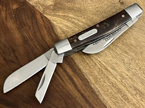 Imperial Schrade IMP16CON 4 Blade Stockman Folding Pocket Knife TSA Confiscated - Picture 10 of 21