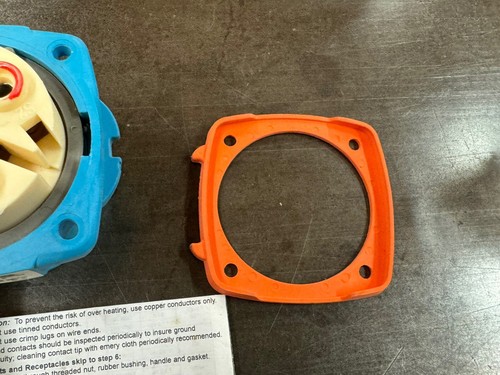 63-38072 Enchufe de entrada Meltric DSN30 30 A 250 VAC tipo 4X e IP69 3 hp - Imagen 4 de 5