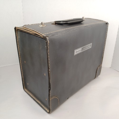 Kodak Carousel Slide Projector Vintage Gray Storage Carry Case Only - Picture 2 of 12