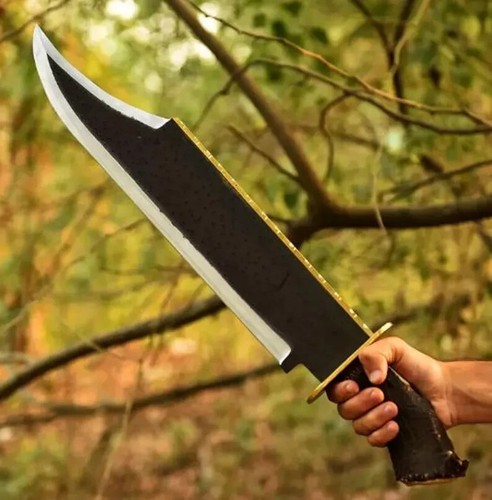 26'' New Custom Handmade 1095 Steel Rambo Bowie Knife | Antler Stag Horn Handle! - Picture 2 of 6
