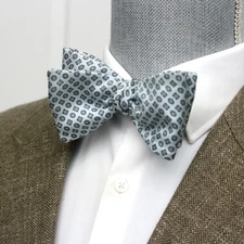 NWT Men's bow tie Silk Self - tied Bow tie Gift Box S387