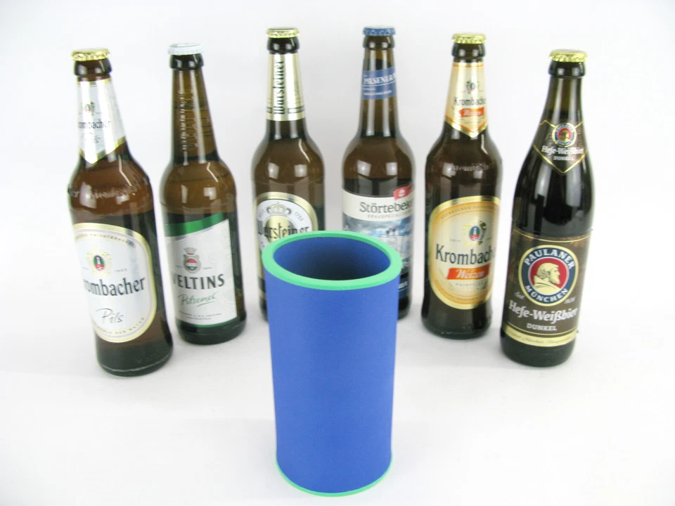 4er Set Getränkekühler für 0,5L Flaschenkühler - Bierkühler - Neoprenkühler Neu - Bild 4 von 4