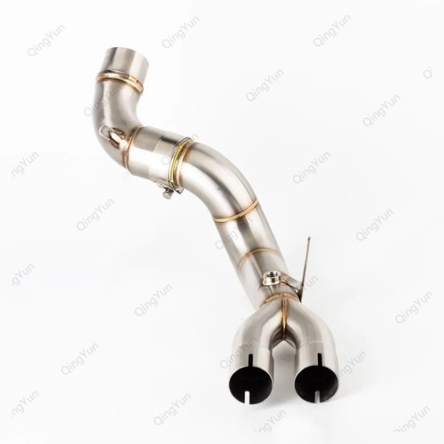 Motorcycle Exhaust Slip-On Mid Link Pipe For Honda CB1000R 2009-2018 CB1000RA - Picture 3 of 7