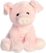 Aurora 11" Pink Pig Plush Stuffed Animal