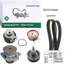INA ZAHNRIEMENSATZ+WASSERPUMPE für VW GOLF 4 5 POLO 6R 9N CADDY 3 FABIA 1.4 16V