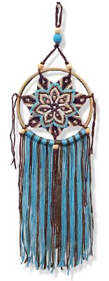 Design Works/Zenbroidery Macrame Wall Hanging Kit 6''X16''-Earthtone Star