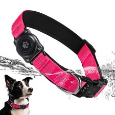 Upgraded AirTag Dog Collar IP68 Waterproof Air Tag Dog Collar Holder Reflecti...