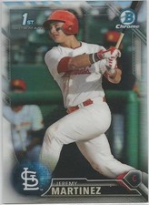 Jeremy Martinez St. Louis Cardinals 2016 Bowman Chrome Draft Refractor