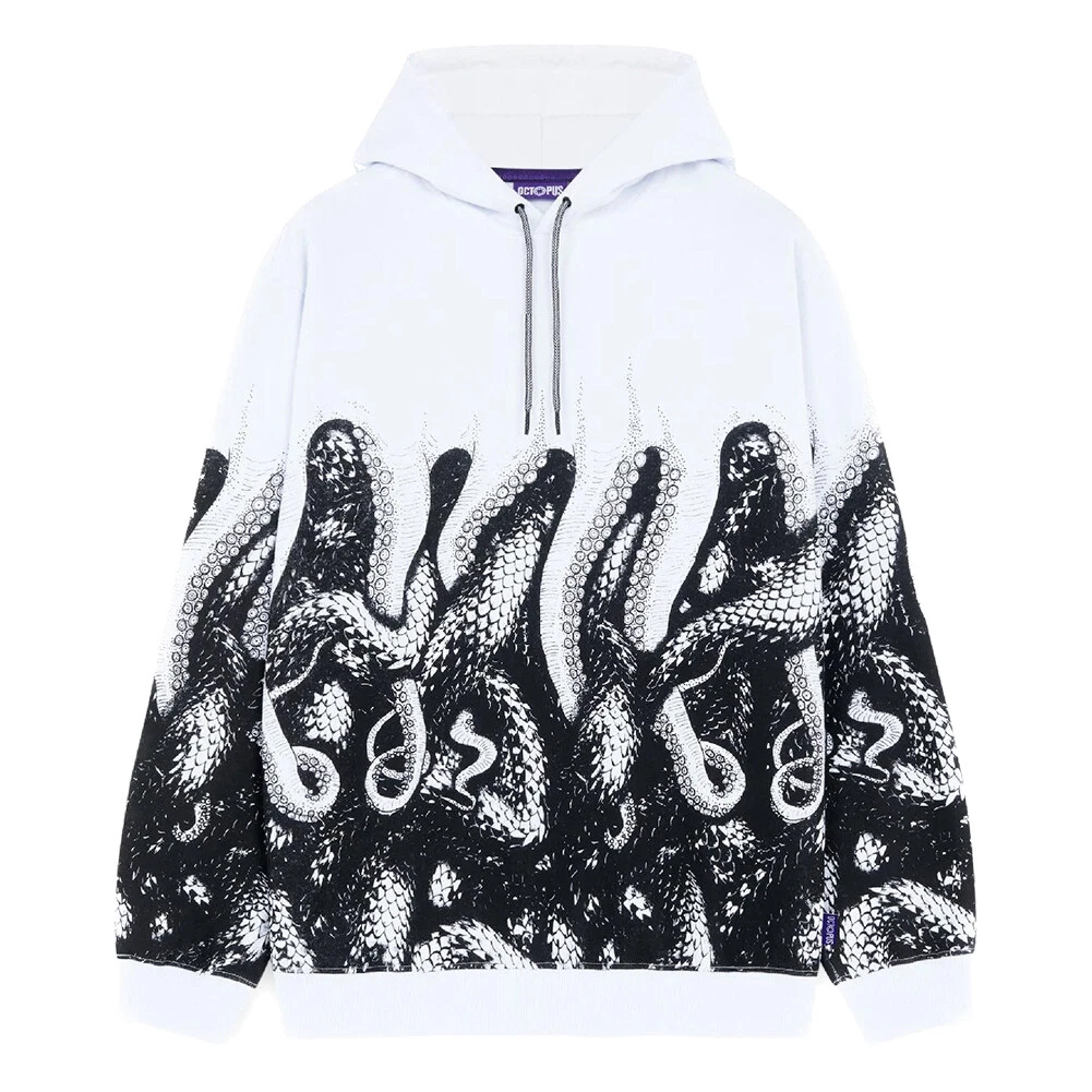 OCTOPUS FELPA CON CAPPUCCIO SNAKES HOODIE BLACK originale