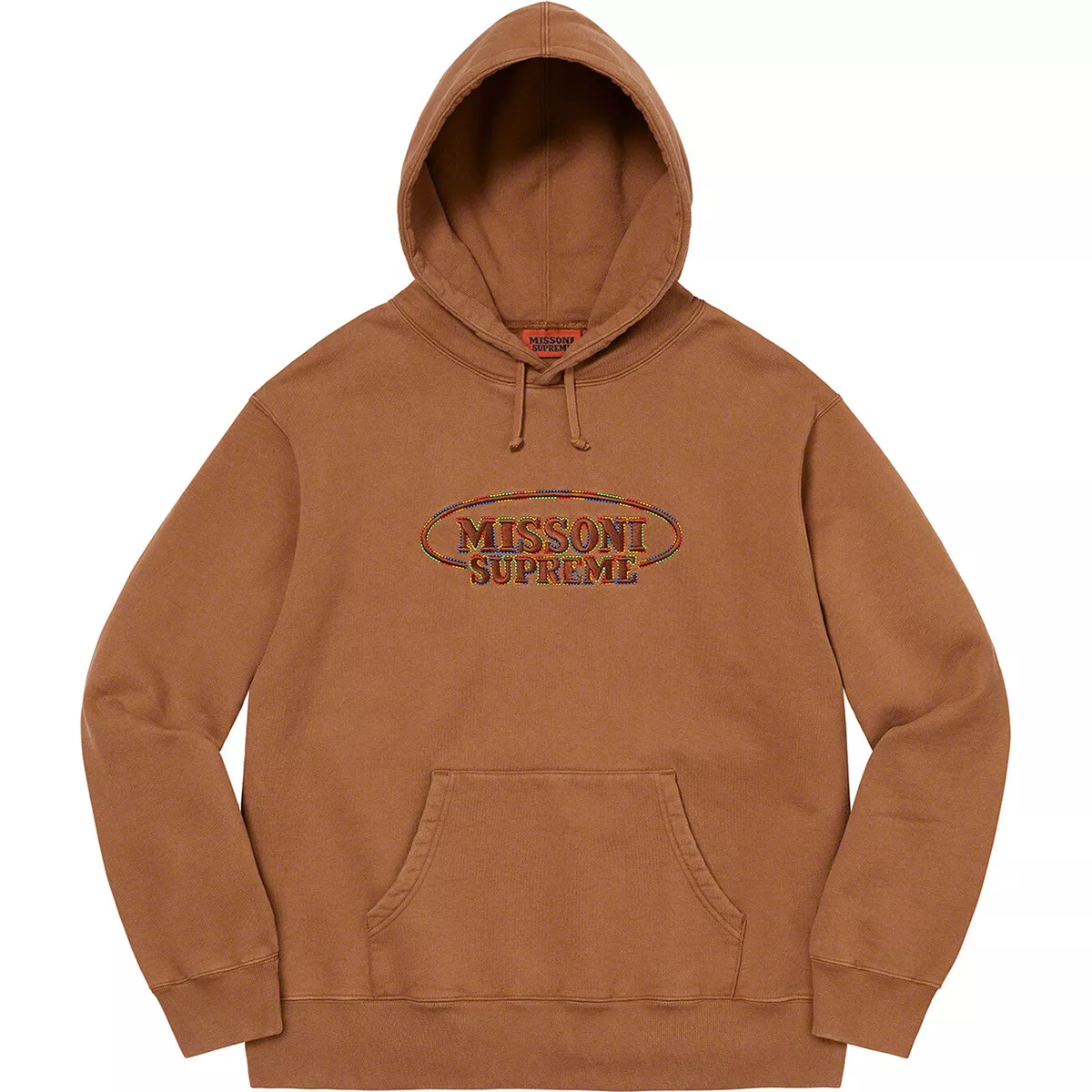 supreme hoodie brown