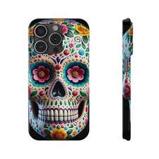 Phone Case - Sugar Skull D a de los Muertos Design