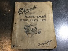 Scammell R.N.P 15/56 H.P. Marine Engine Spare Parts List 4 Cylinder Motor Boat