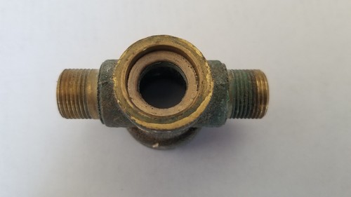 Vintage reduzierend 4-Wege Messing Kompression x Adapter Armatur *HERGESTELLT IN DEN USA* siehe Details - Bild 2 von 5
