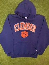 90s Clemson Tigers - Vintage College Hoodie Medium 