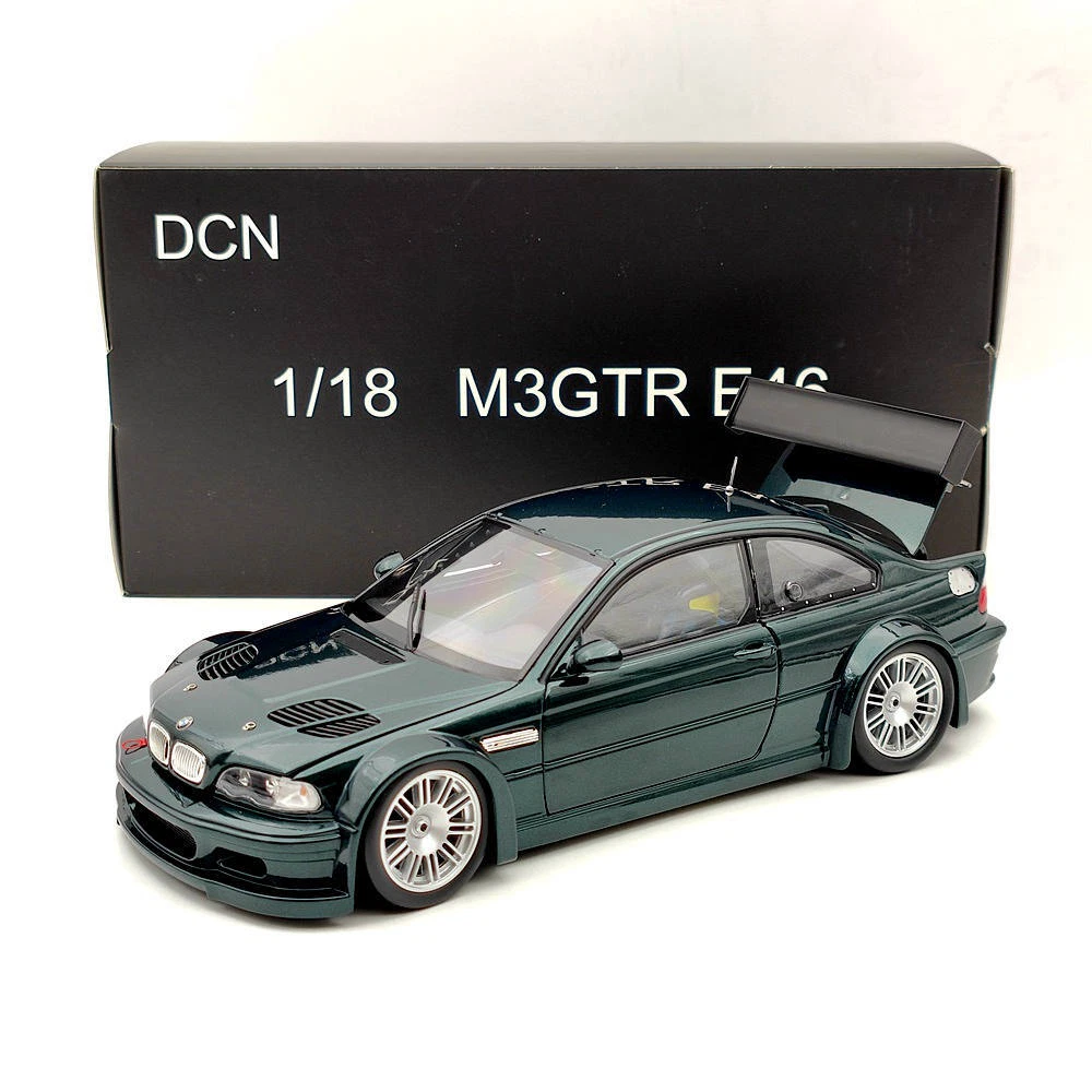 DCN 1:18 Scale 2001 BMW M3 GTR E46 Need For Speed Metal Diecast Model Car  Green Toy Gift