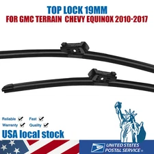 For Chevy Equinox 2010-2016 Wiper Blade Set - 24" 17" (Set of 2) Top Lock 19mm