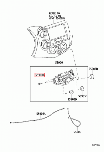 Genuine Toyota RAV4 ZSA35 Dash AC A/C Control Bulb - Picture 3 of 5